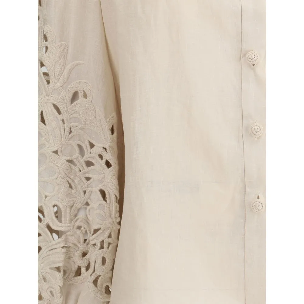 Zimmermann Women's Wylie Embroidered Blouse