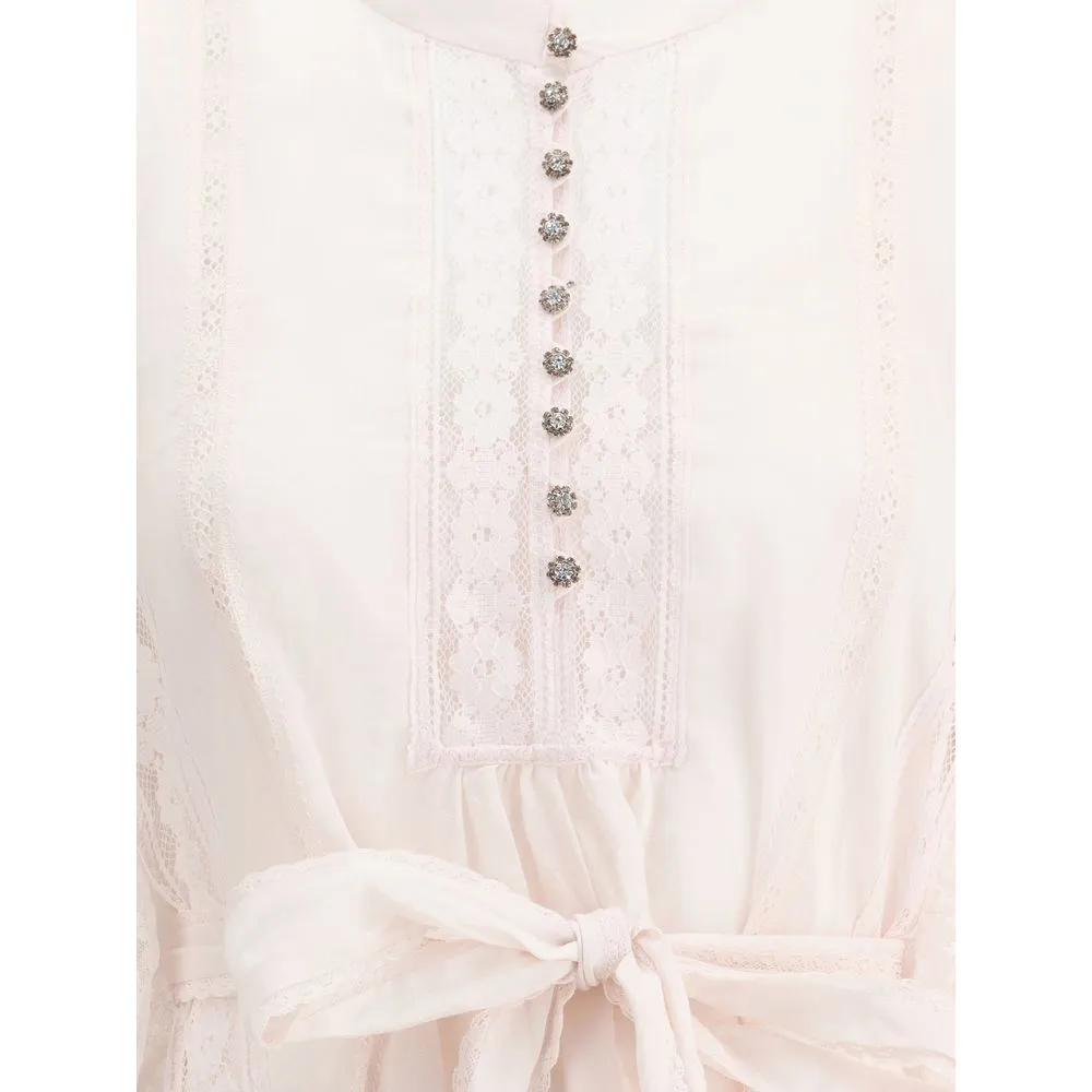 Zimmermann Women's Mini Crush Lace Billow Dress