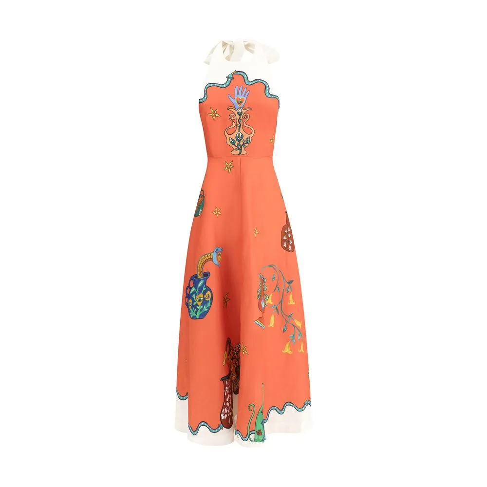 Alemais Women's Rose Halter Dress