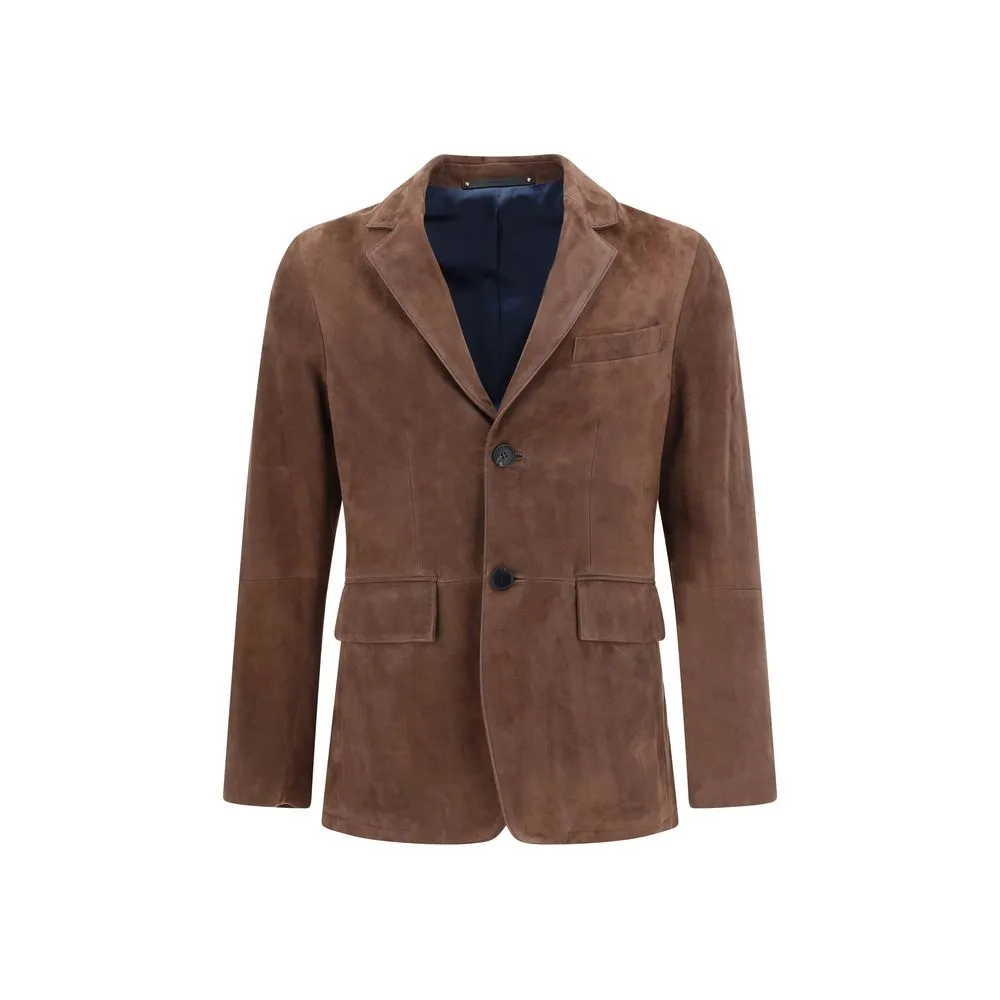 Paul Smith Men's Leather Blazer Jacket