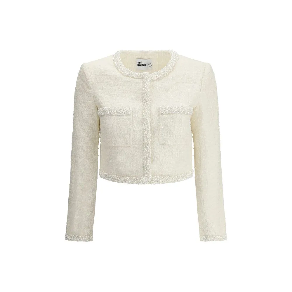 Self-Portrait Women's Jacket with pearls