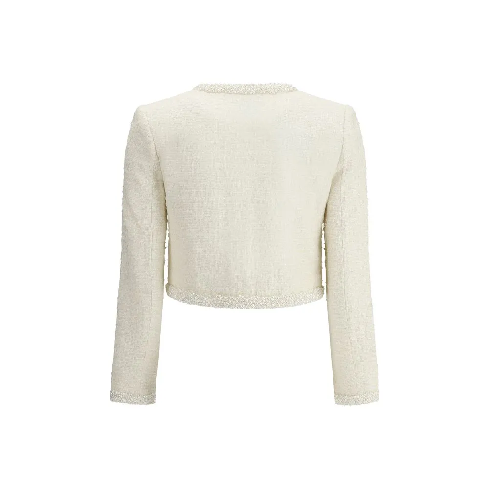 Self-Portrait Women's Jacket with pearls