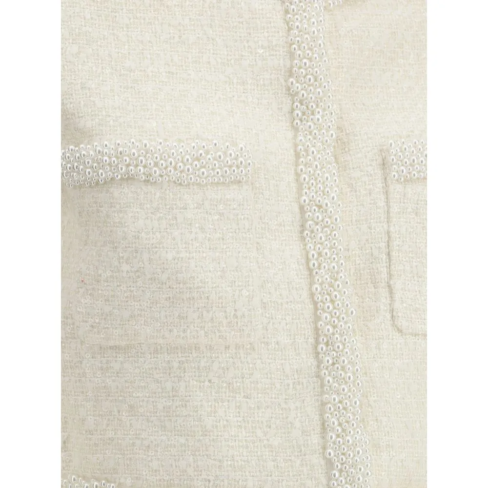 Self-Portrait Women's Jacket with pearls