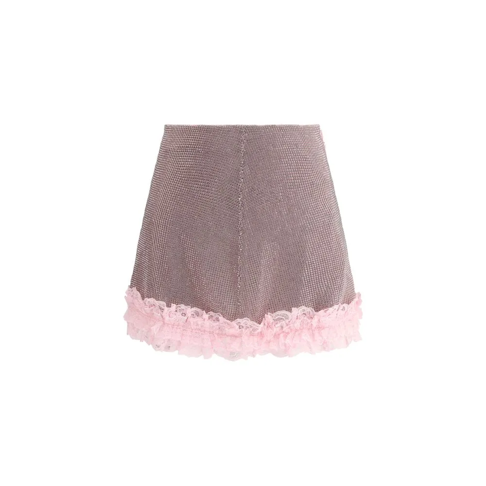 Self-Portrait Women's Crystal Miniskirt