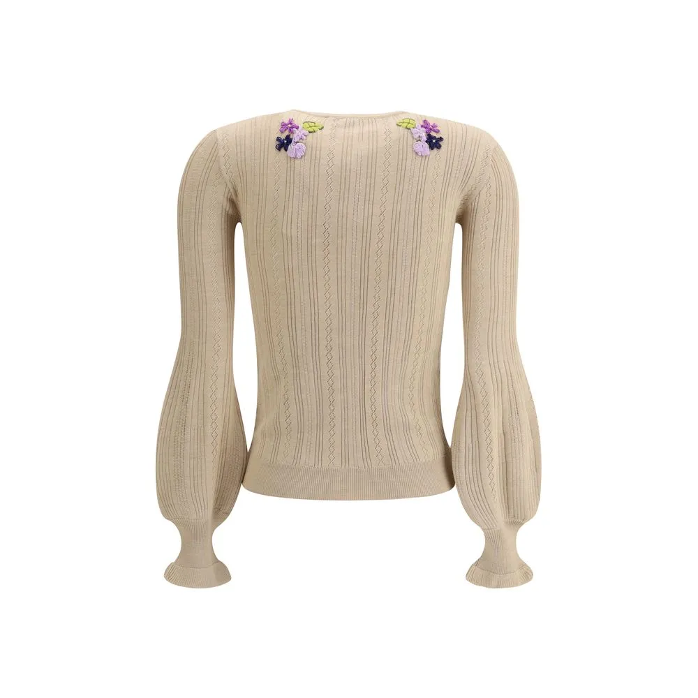Valentino Women's Embroidered flower Cardigan