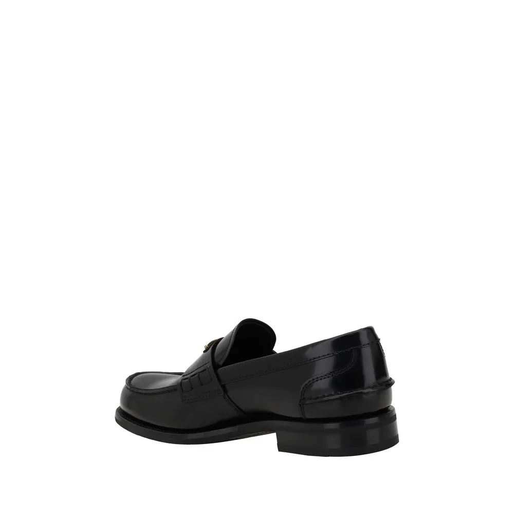 Prada Men's Triangular plaque Loafers