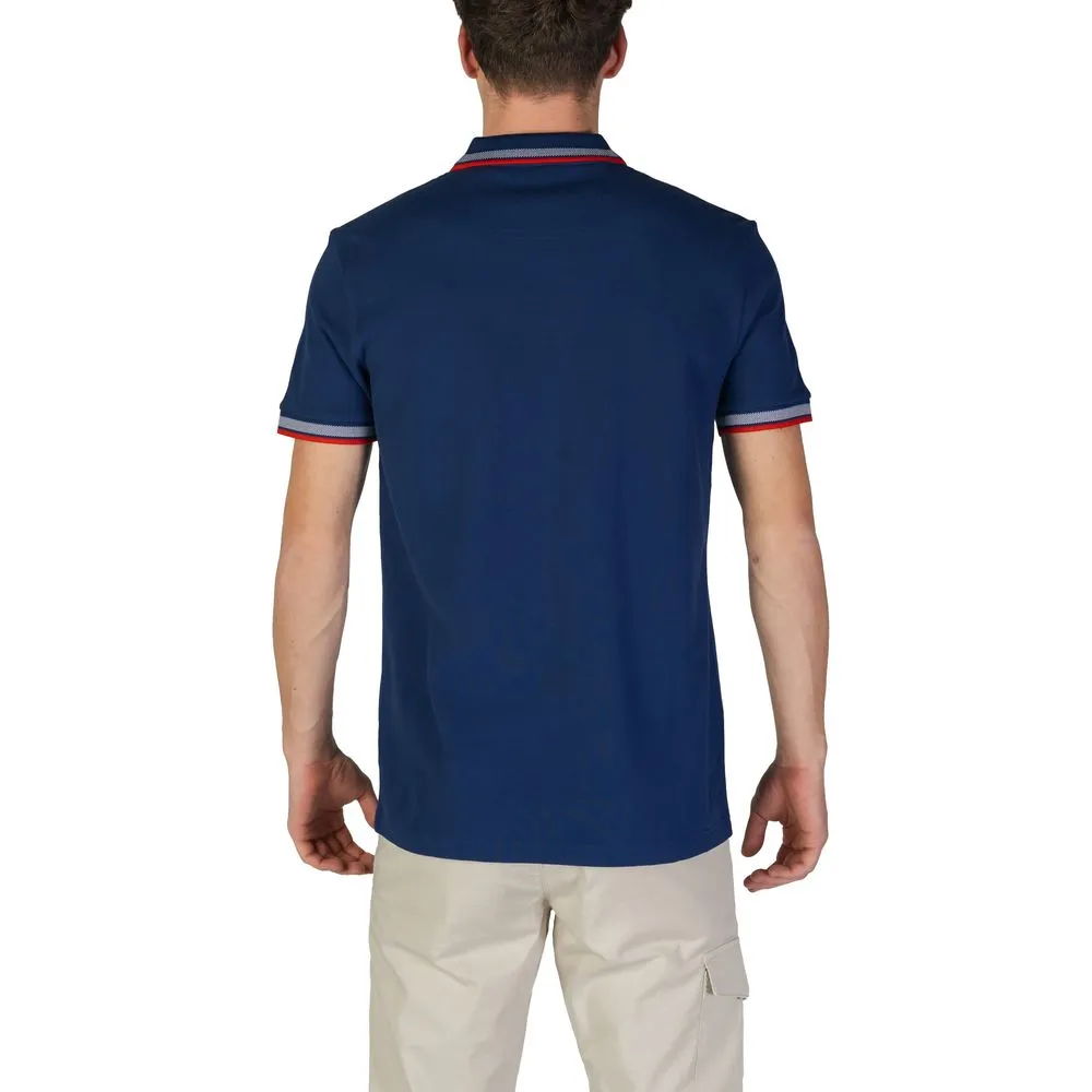 Hugo Boss Men's Light Blue Cotton Polo Shirt
