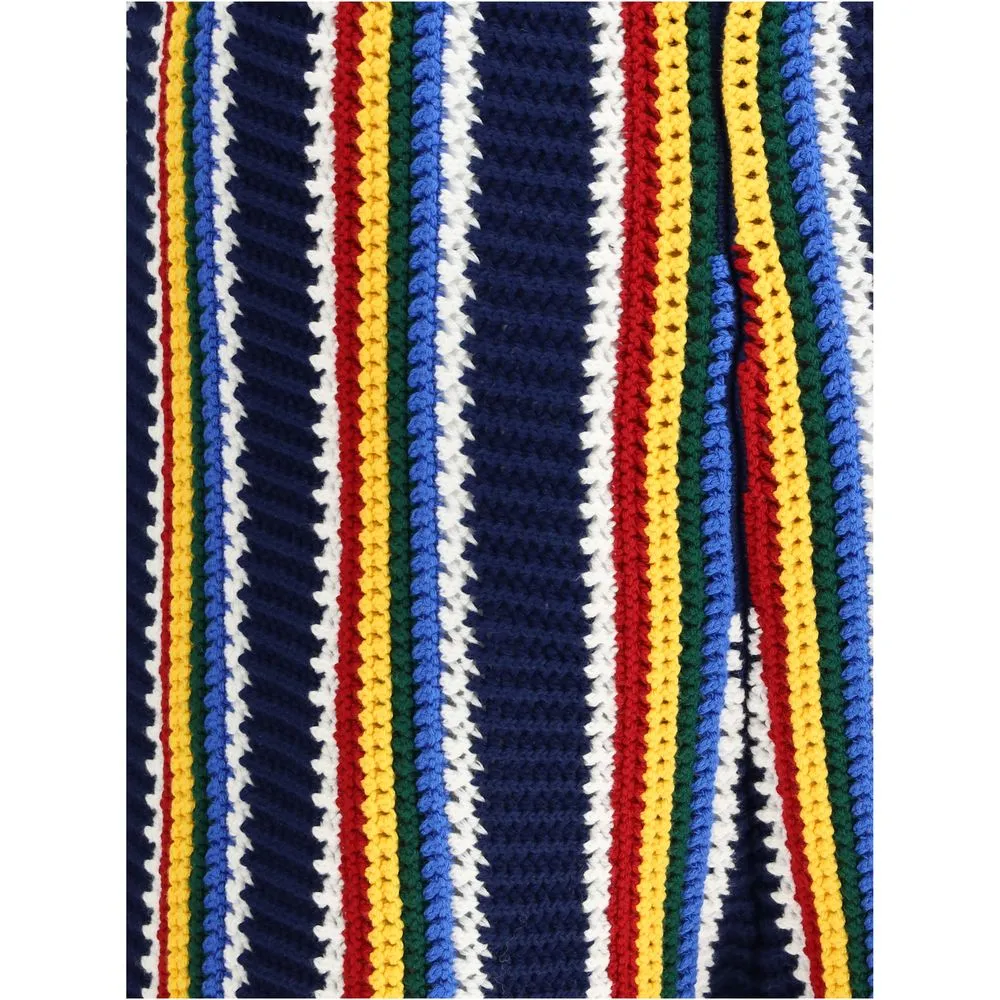 Casablanca Men's Striped crochet Shorts