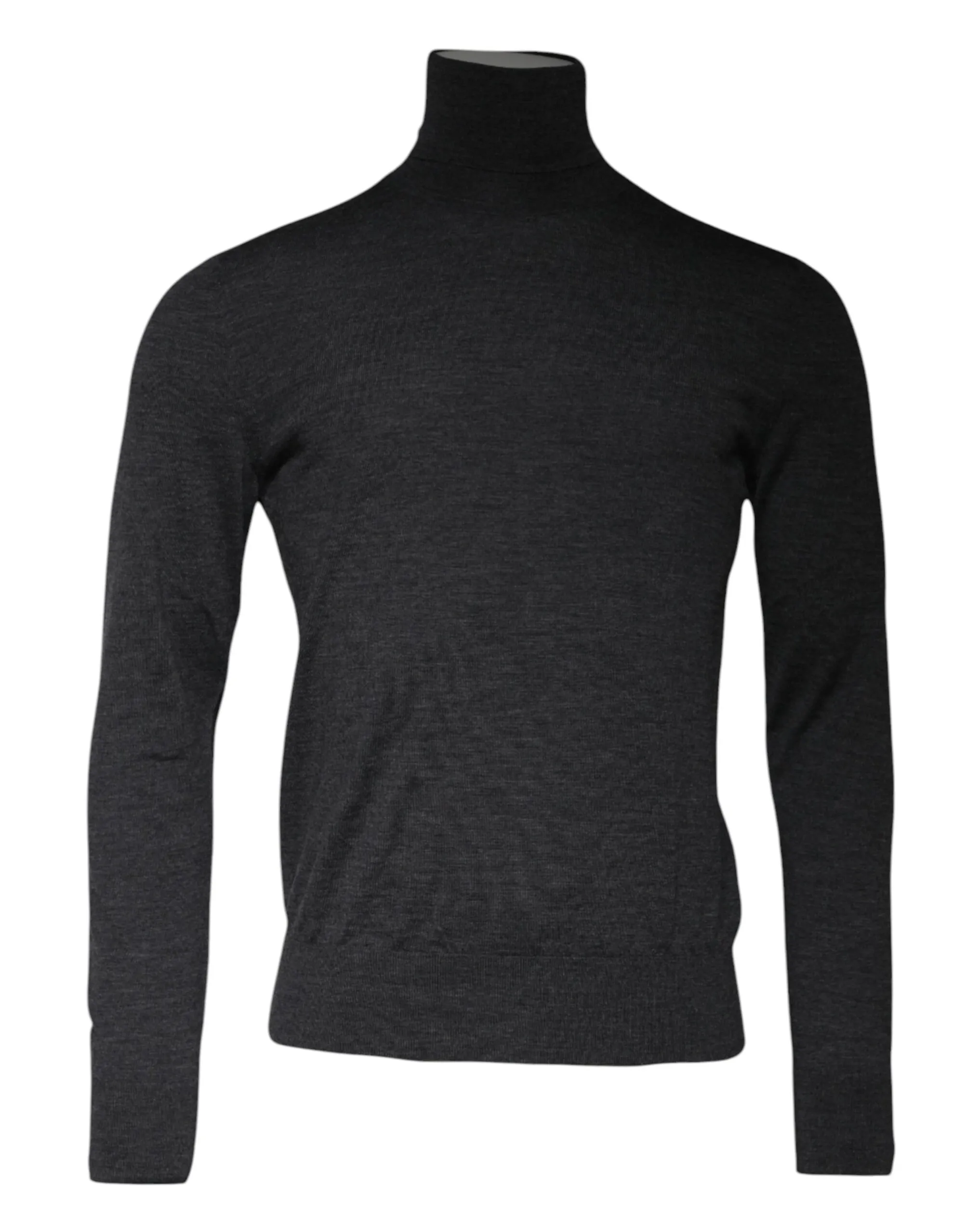 Dolce & Gabbana Men's Gray Wool Knit Turtleneck Pullover Sweater