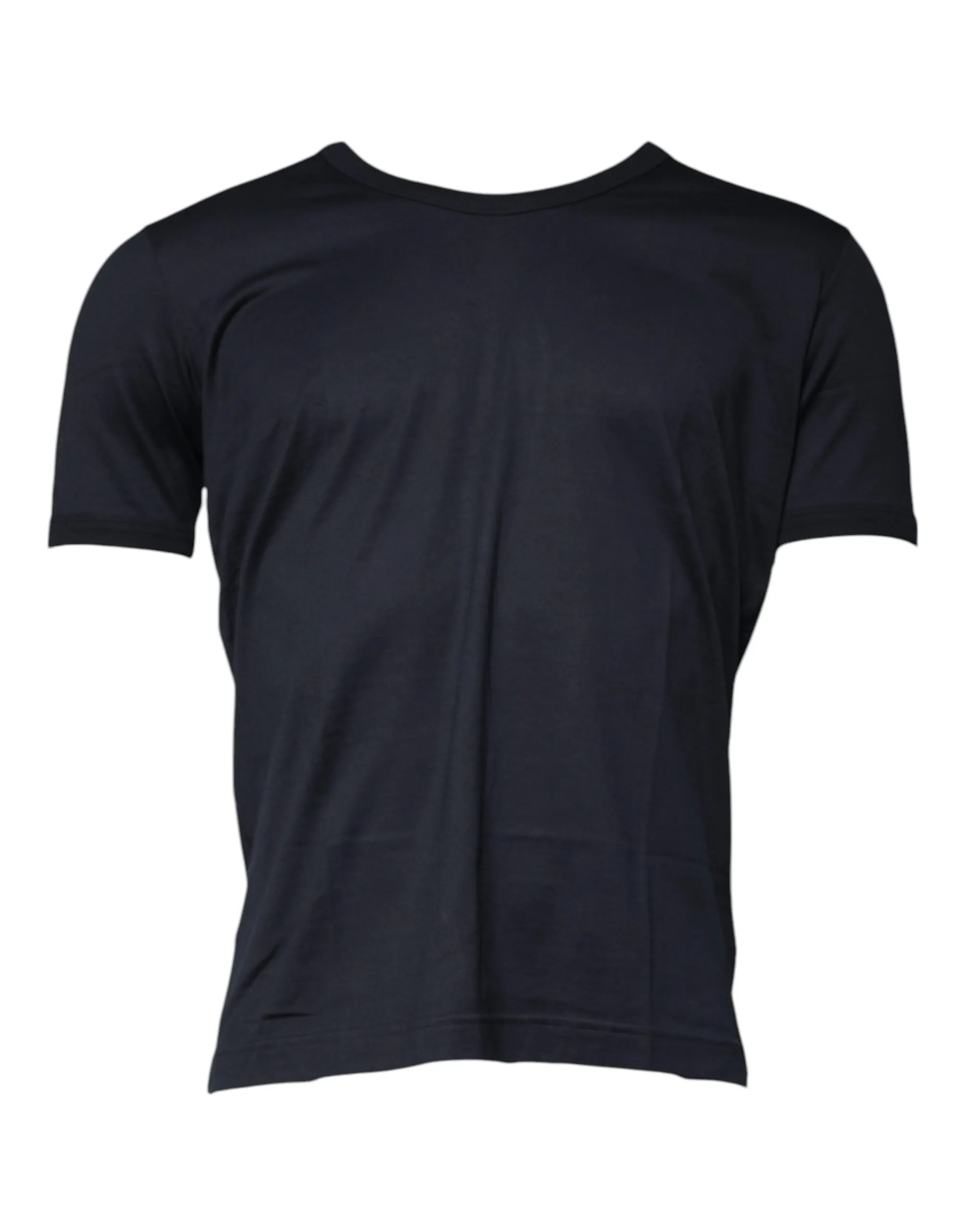 Dolce & Gabbana Men's Black Cotton Crew Neck Short Sleeves T-shirt