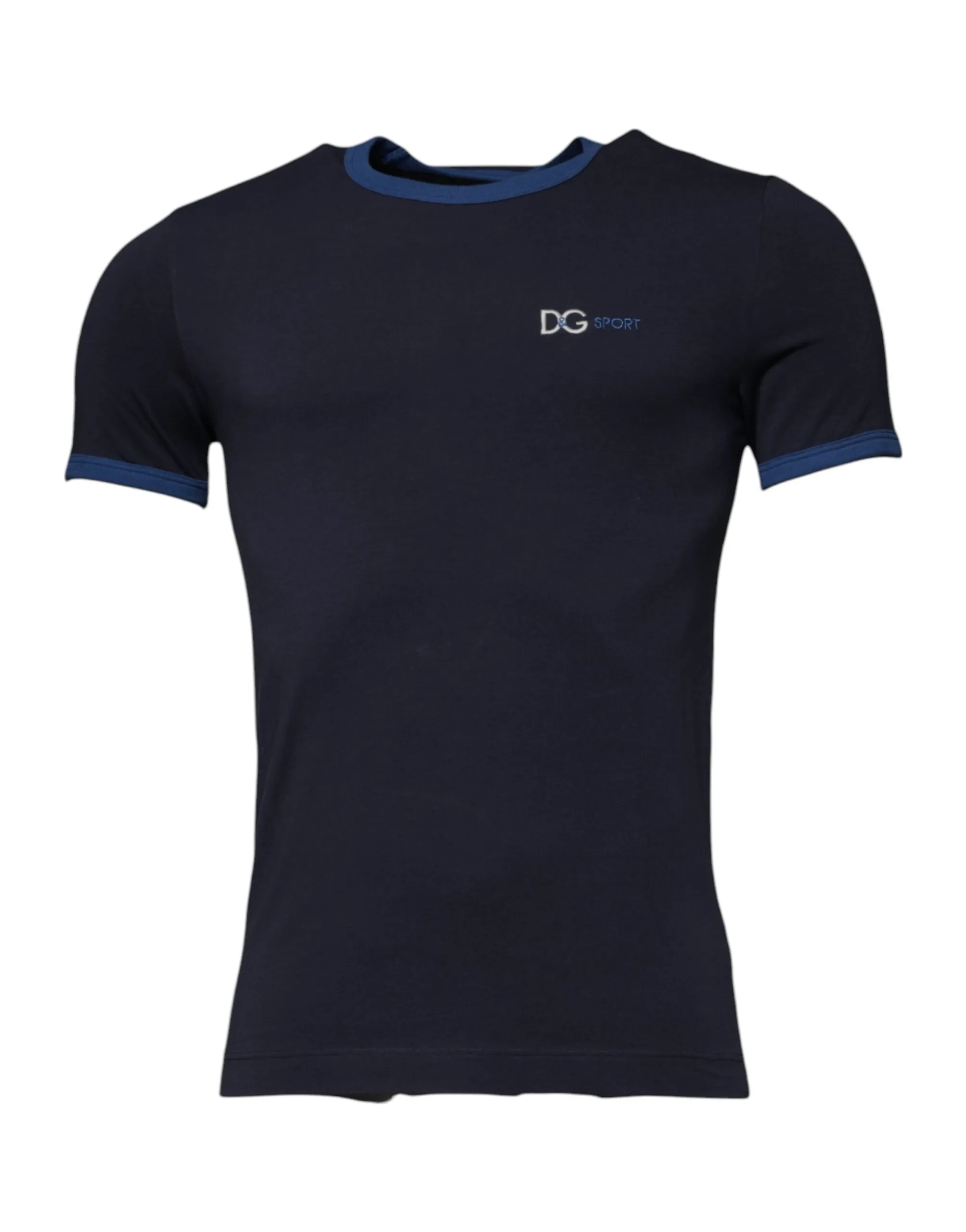 Dolce & Gabbana Men's Blue Cotton Stretch Crewneck Underwear T-shirt