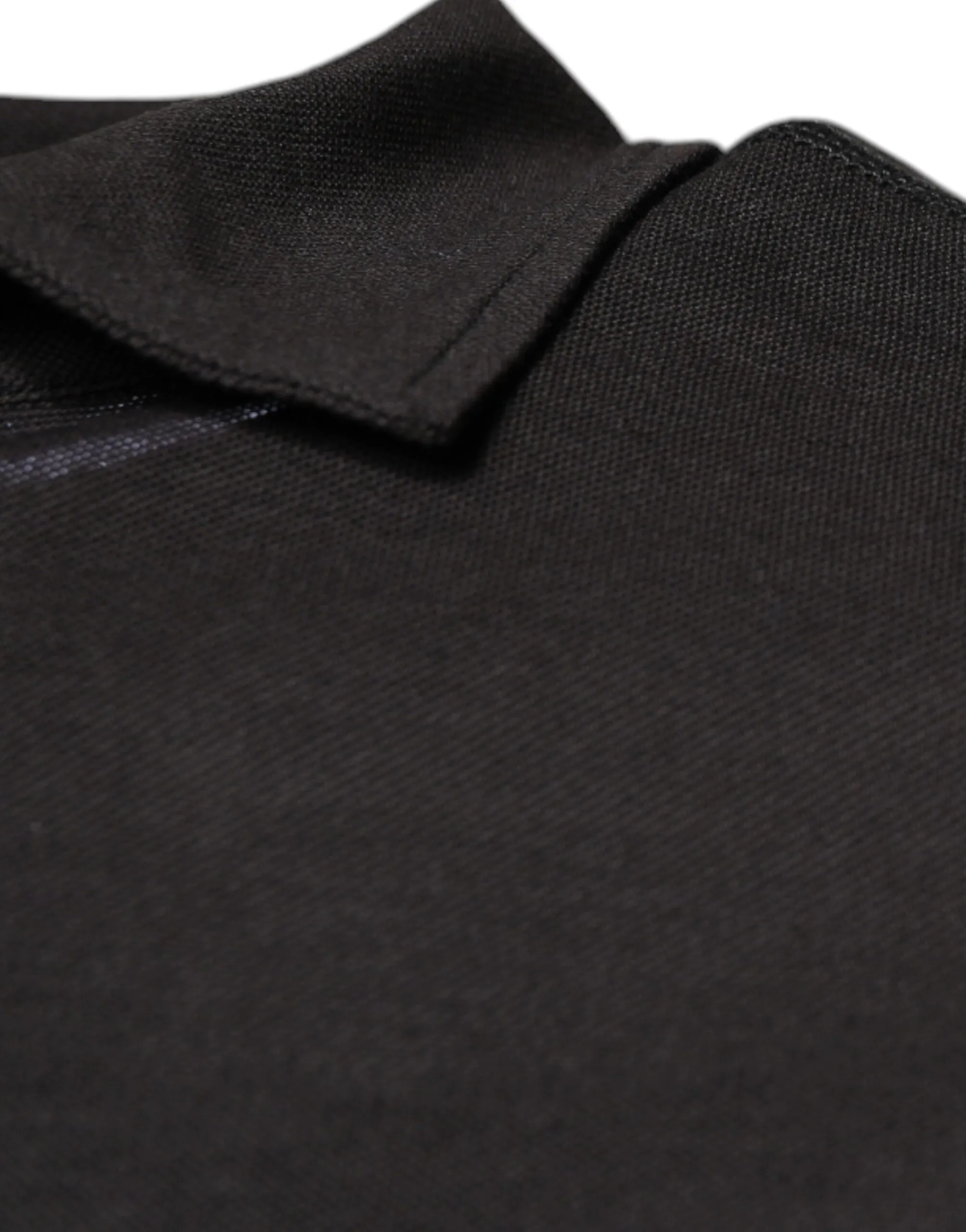 Dolce & Gabbana Men's Dark Gray Collared Short Sleeves Polo T-shirt