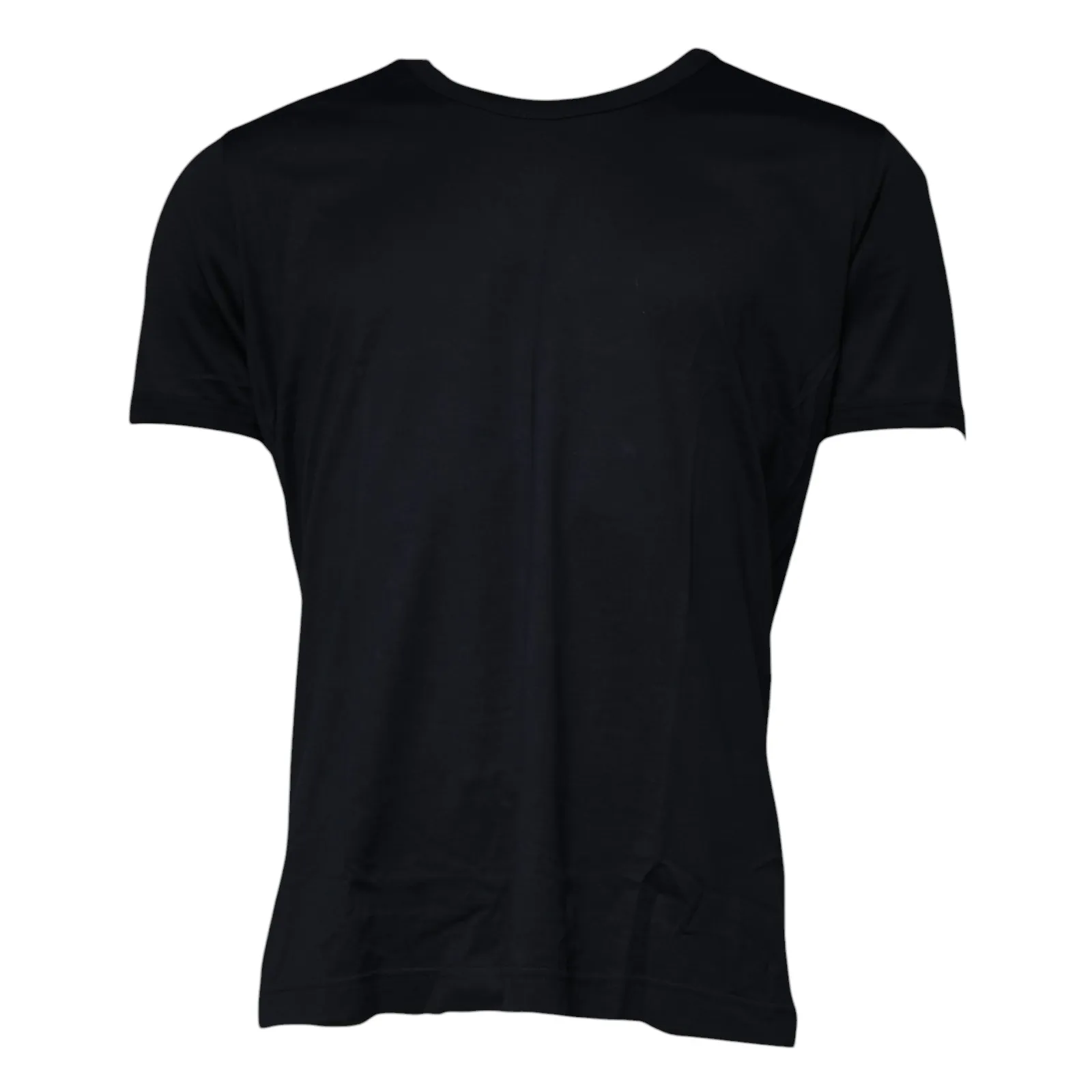 Dolce & Gabbana Men's Black Cotton Crew Neck Short Sleeves T-shirt