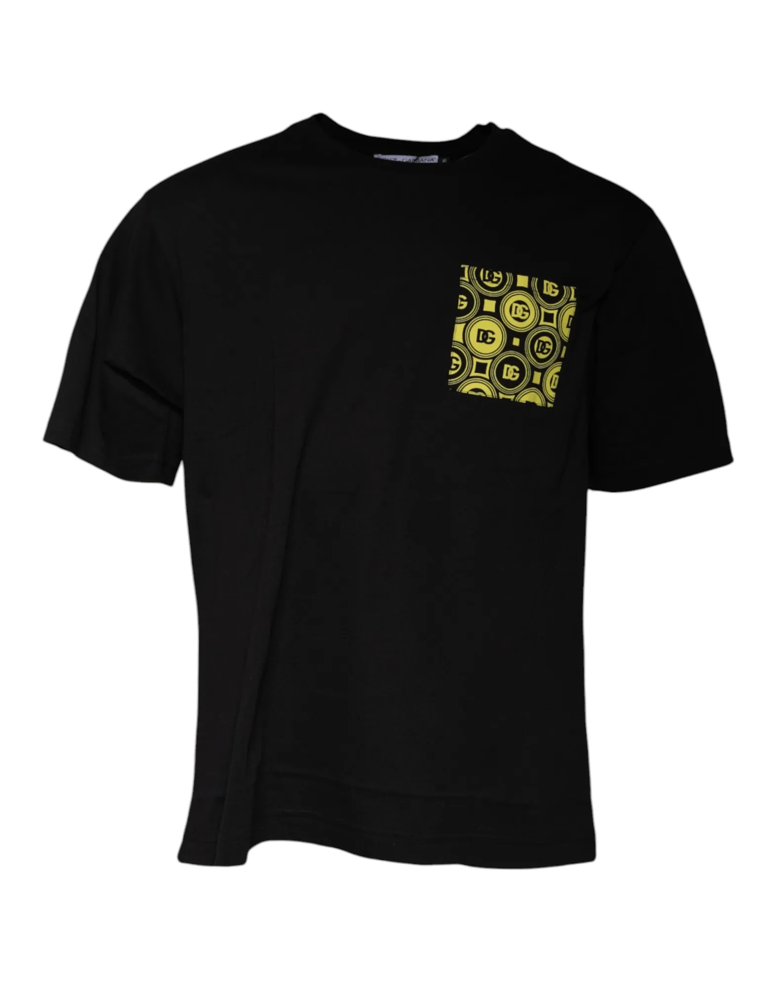 Dolce & Gabbana Men's Black Logo Print Cotton Short Sleeve T-shirt