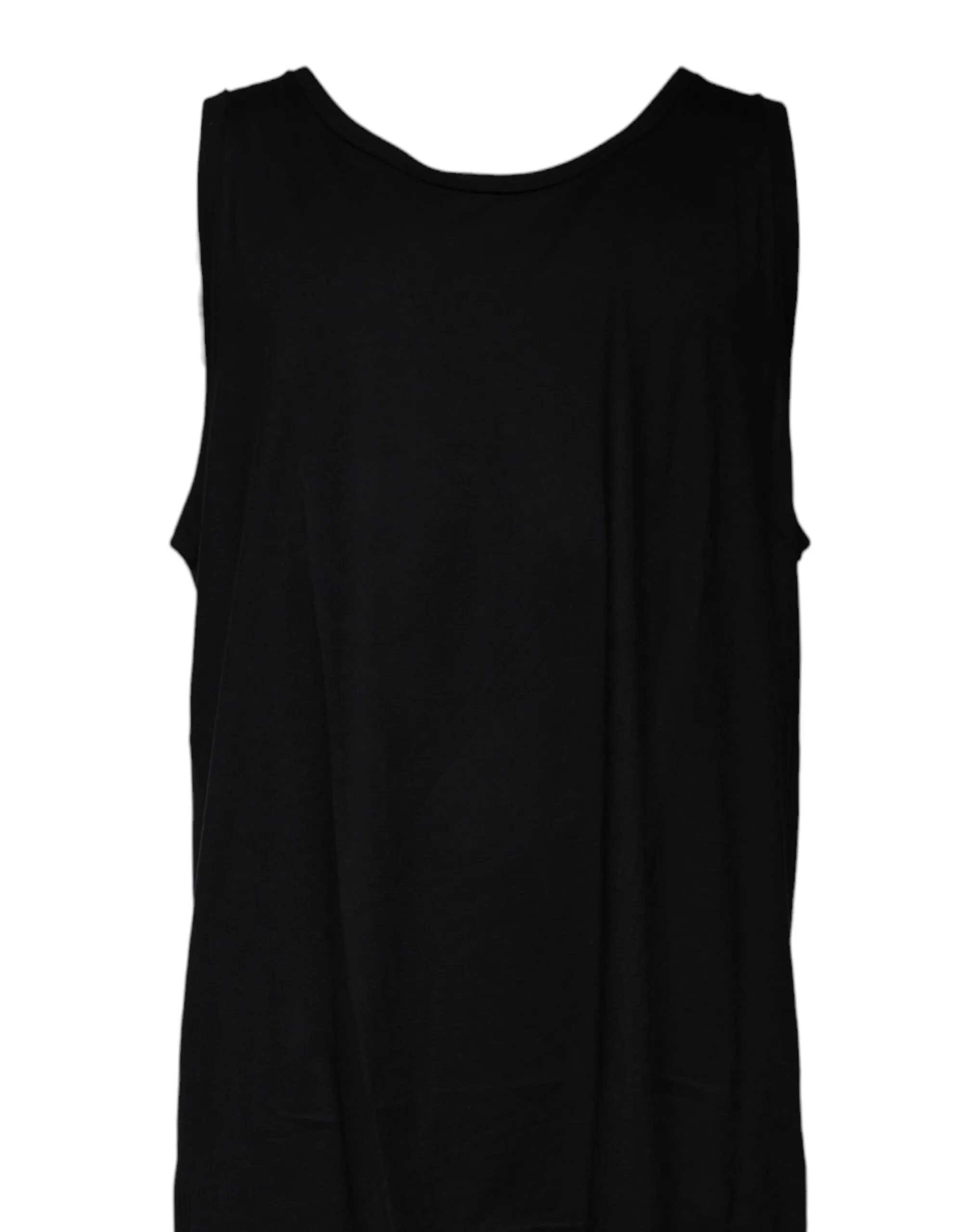 Dolce & Gabbana Men's Black Cotton Sleeveless Round Neck Tank T-shirt