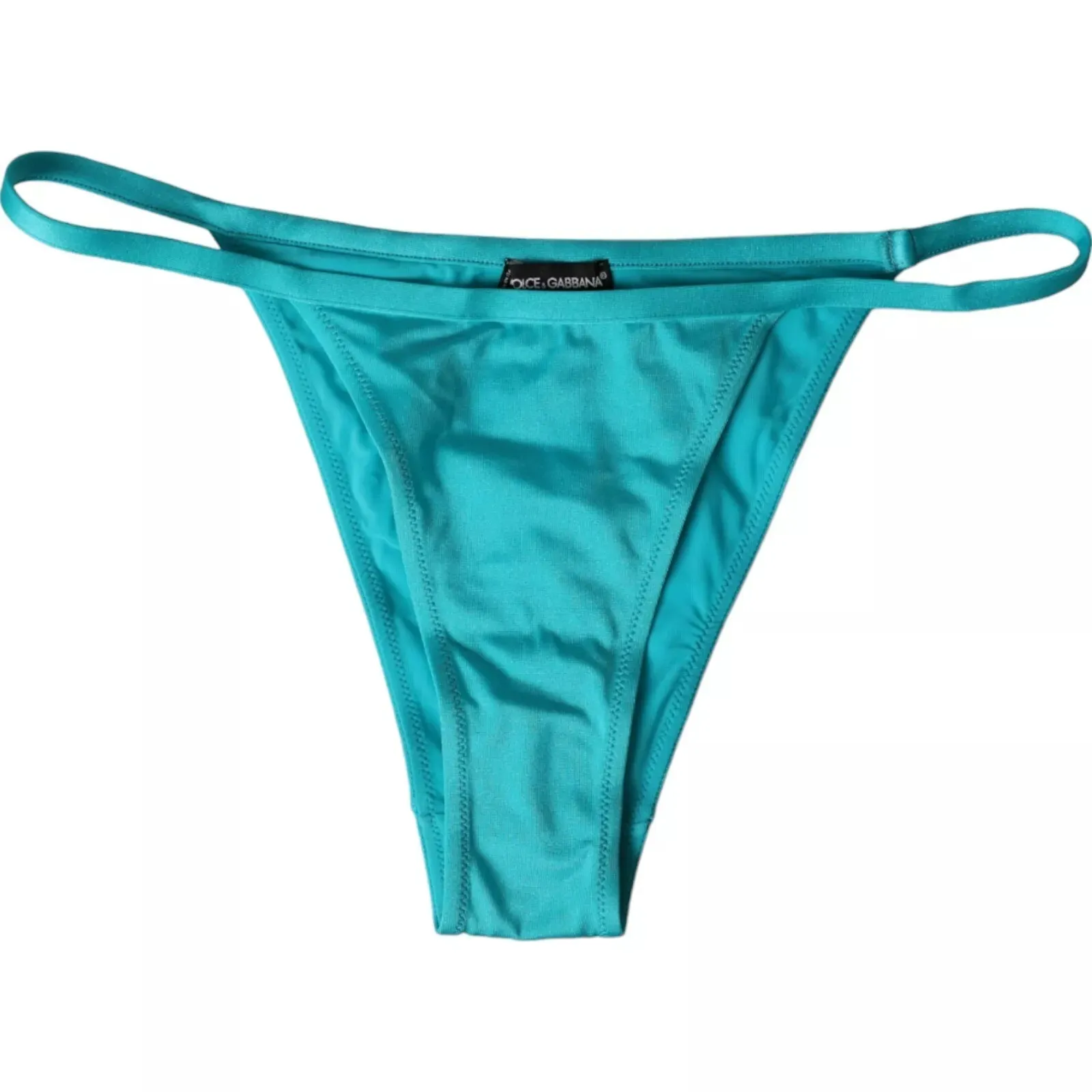 Dolce & Gabbana Women's Blue Green Nylon Beachwear Swimwear Bottom Bikini