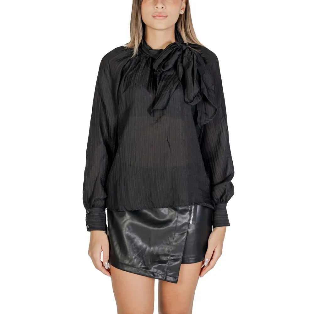 Jacqueline De Yong Women's Black Polyester Shirt