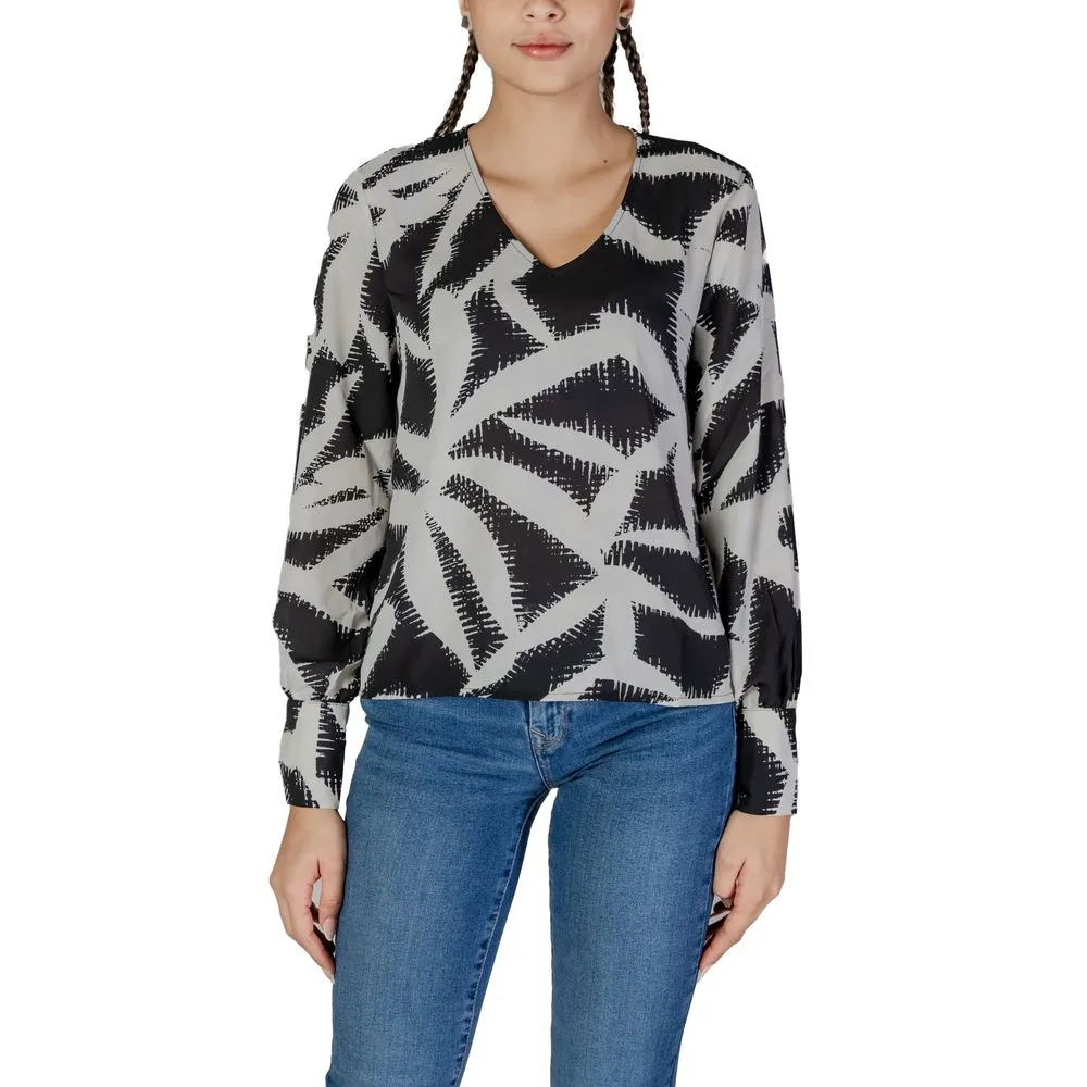 Jacqueline De Yong Women's Black Recycled Polyester Shirt