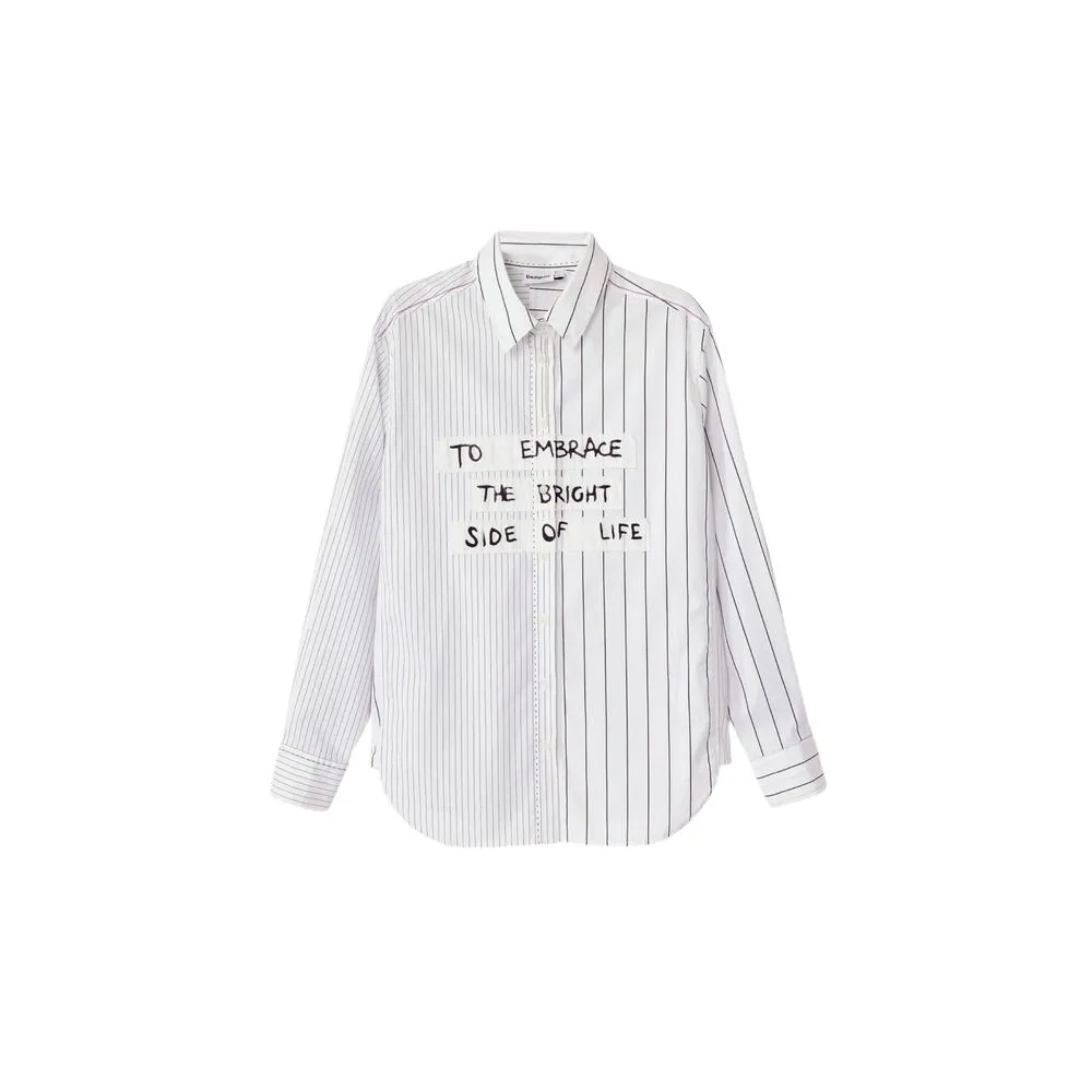 Desigual Women's White Cotton Shirt