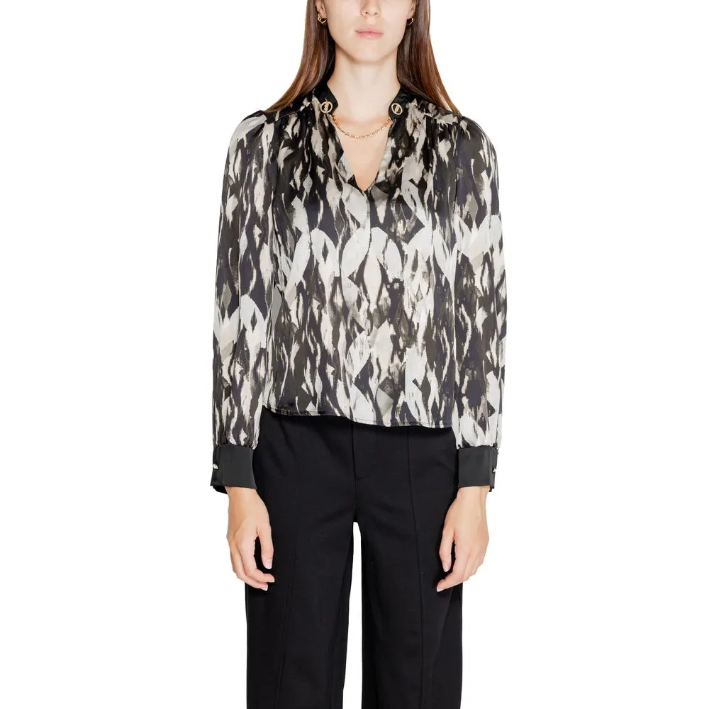 Rinascimento Women's Black Polyester Shirt