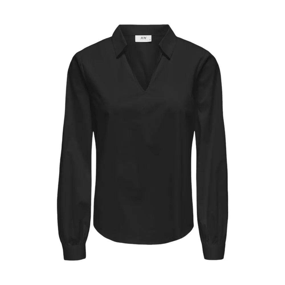 Jacqueline De Yong Women's Black Cotton Sweater