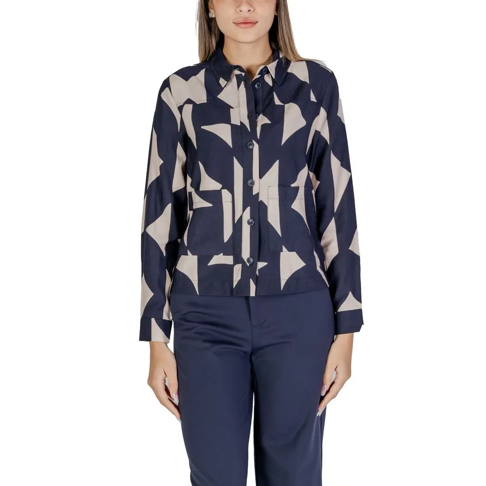 Street One Women's Blue Viscose Sweater