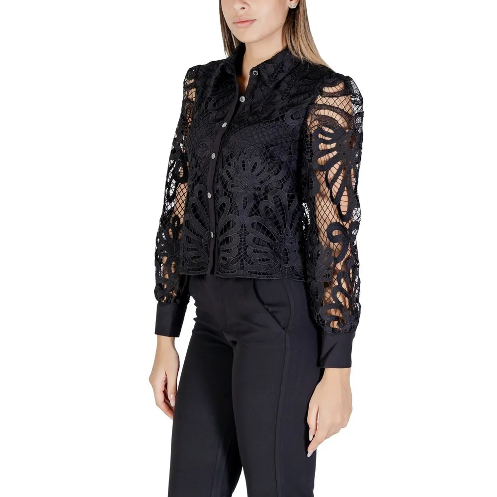 Morgan De Toi Women's Black Polyester Sweater