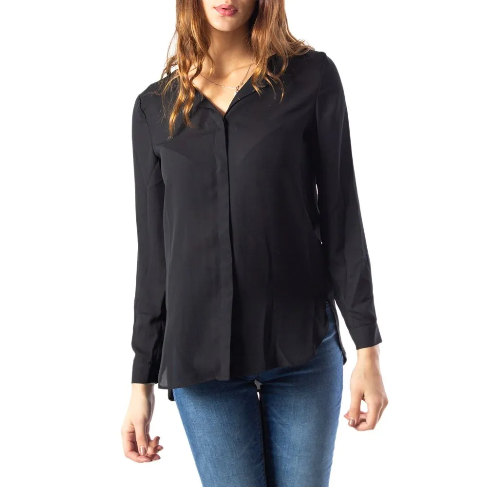 Vila Clothes Women's Black Polyester Shirt