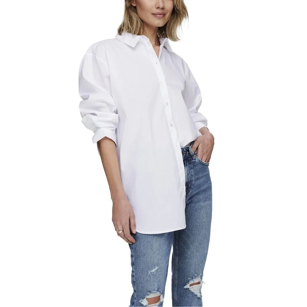Jacqueline De Yong Women's White Cotton Sweater