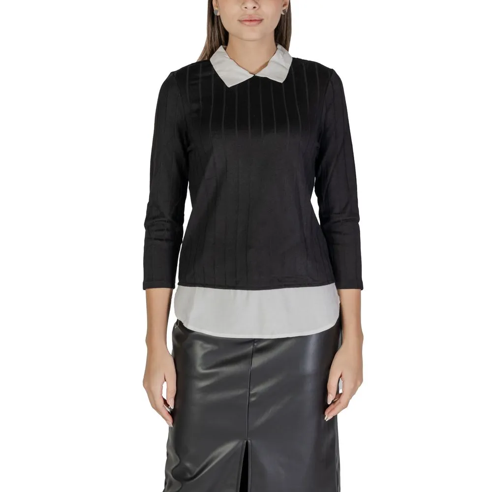 Jacqueline De Yong Women's Black Viscose Sweater