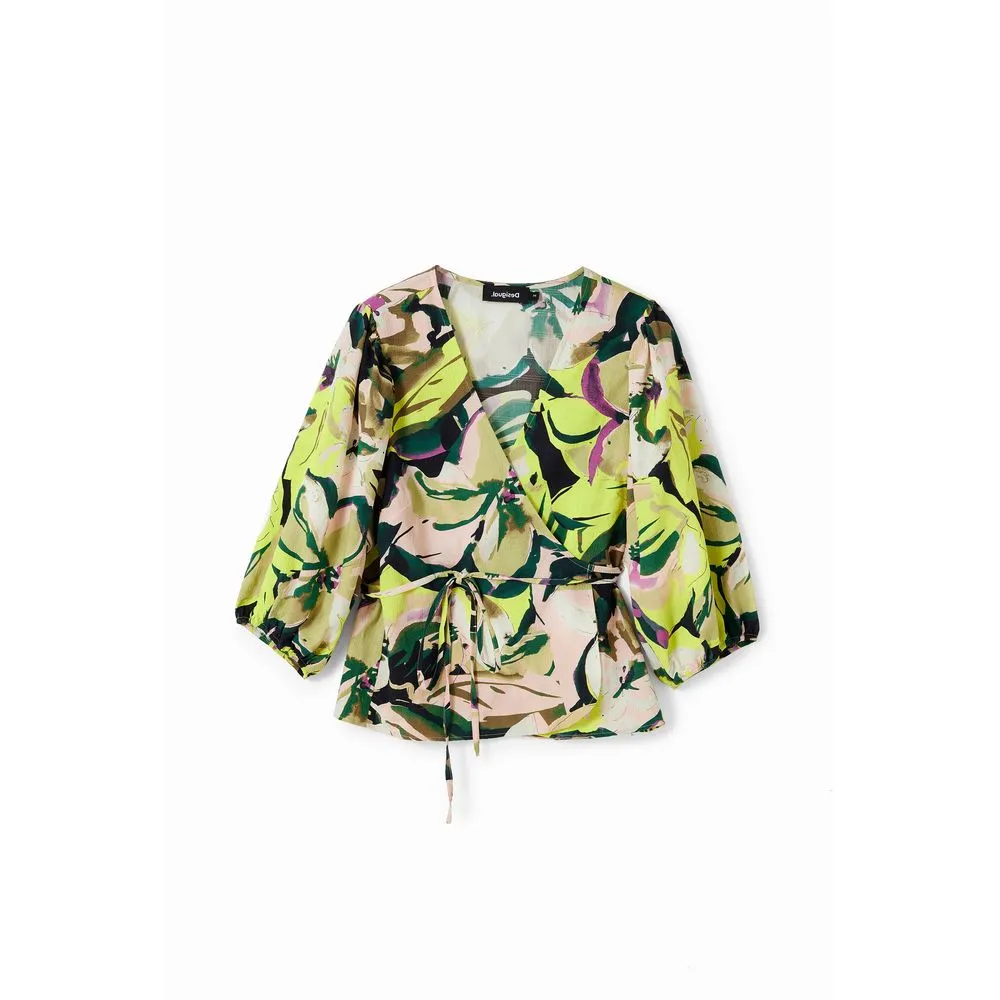 Desigual Women's Green Polyester Shirt