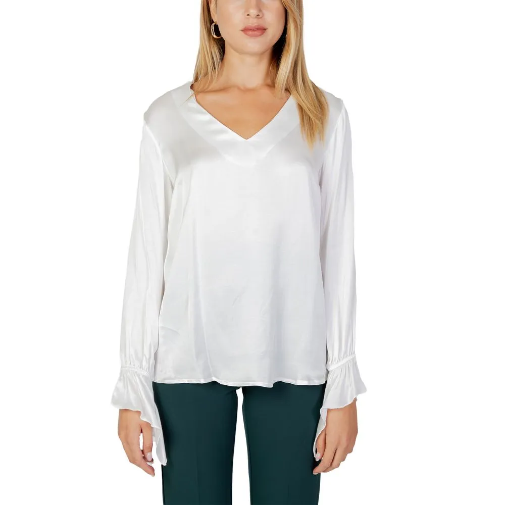 Sandro Ferrone Women's White Viscose Shirt