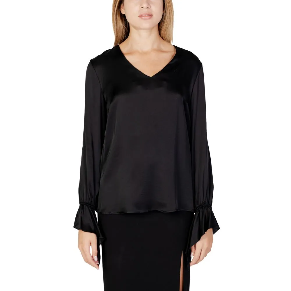 Sandro Ferrone Women's Black Viscose Shirt