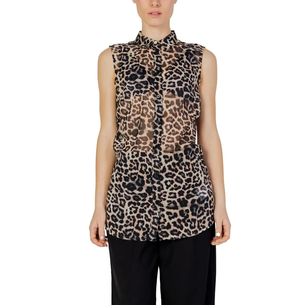 Guess Women's Brown Polyester Shirt