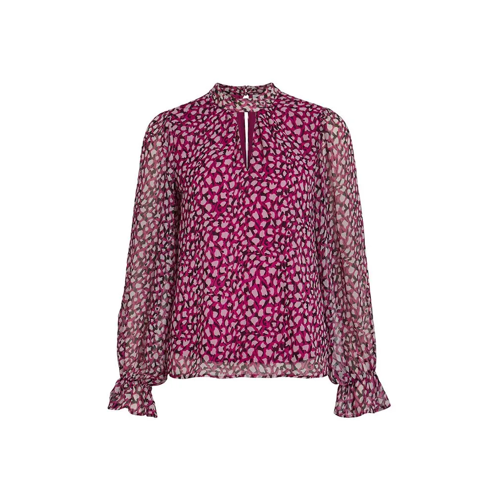 Vila Clothes Women's Pink Recycled Polyester Shirt