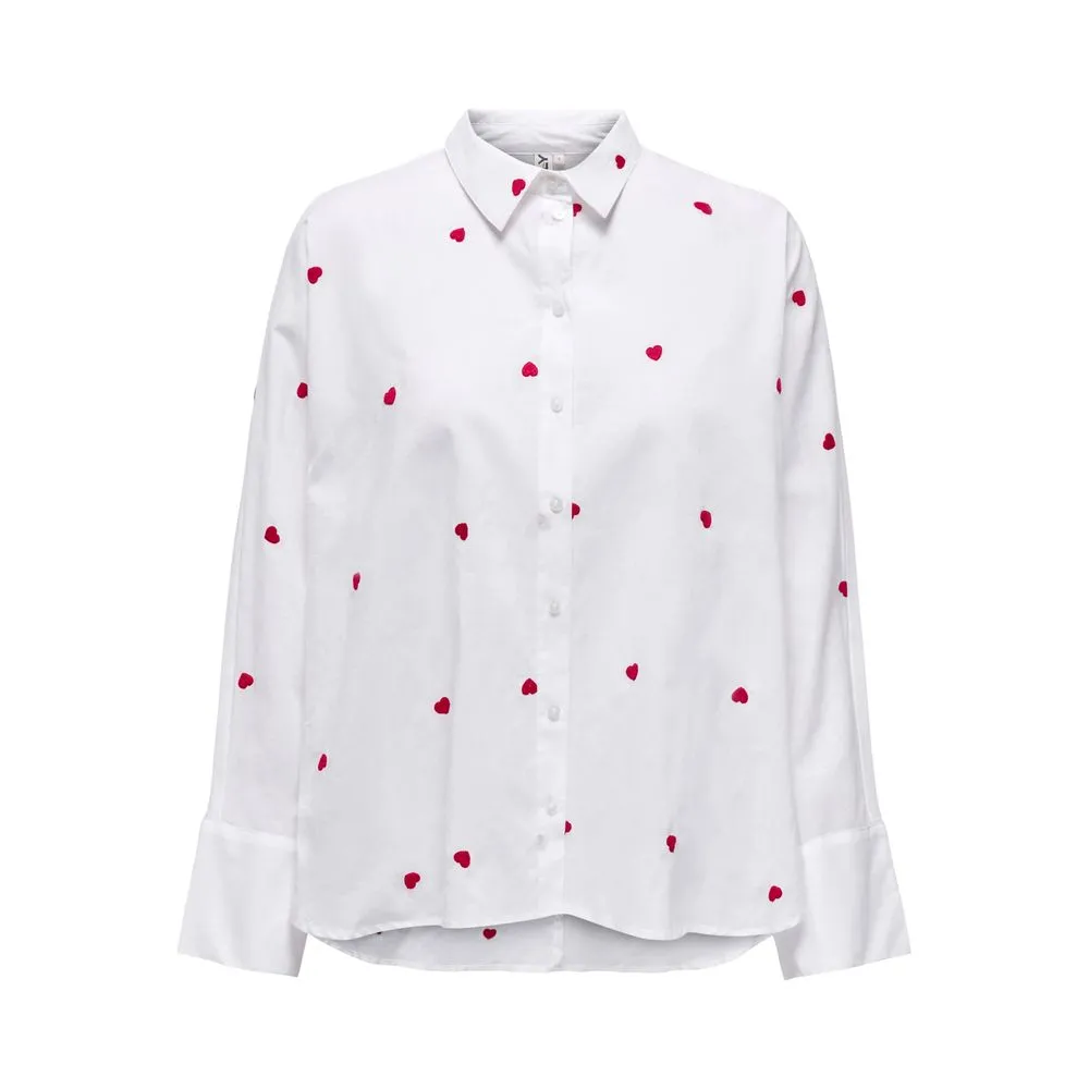 Only Women's White Cotton Shirt