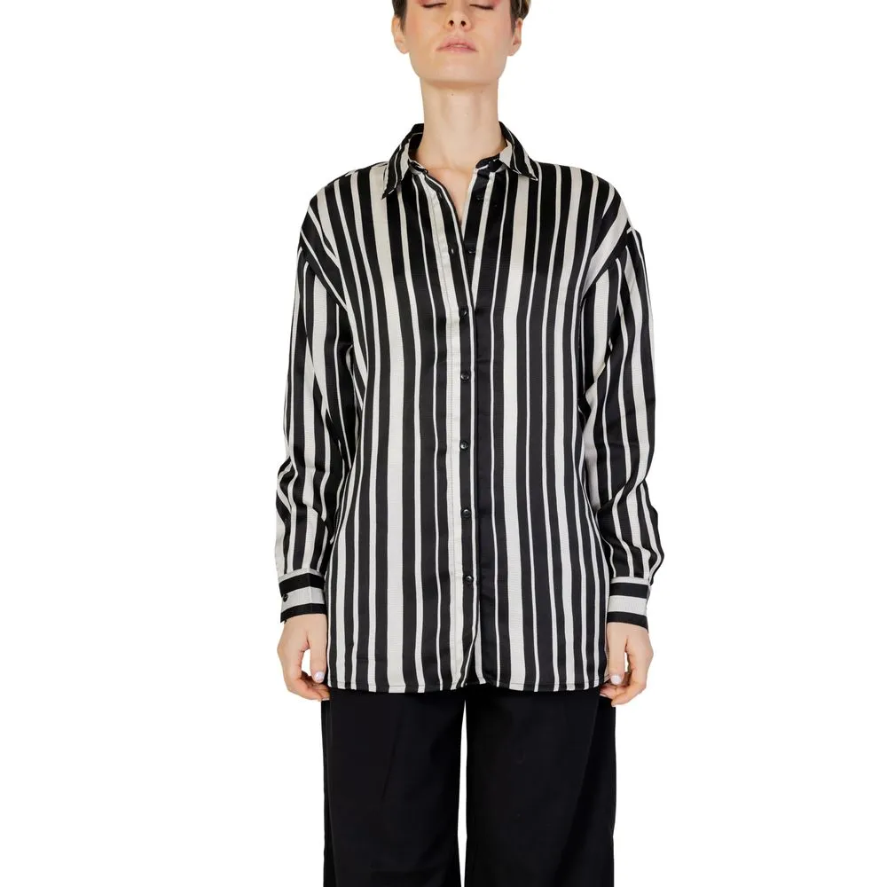 Only Women's Black Polyester Shirt