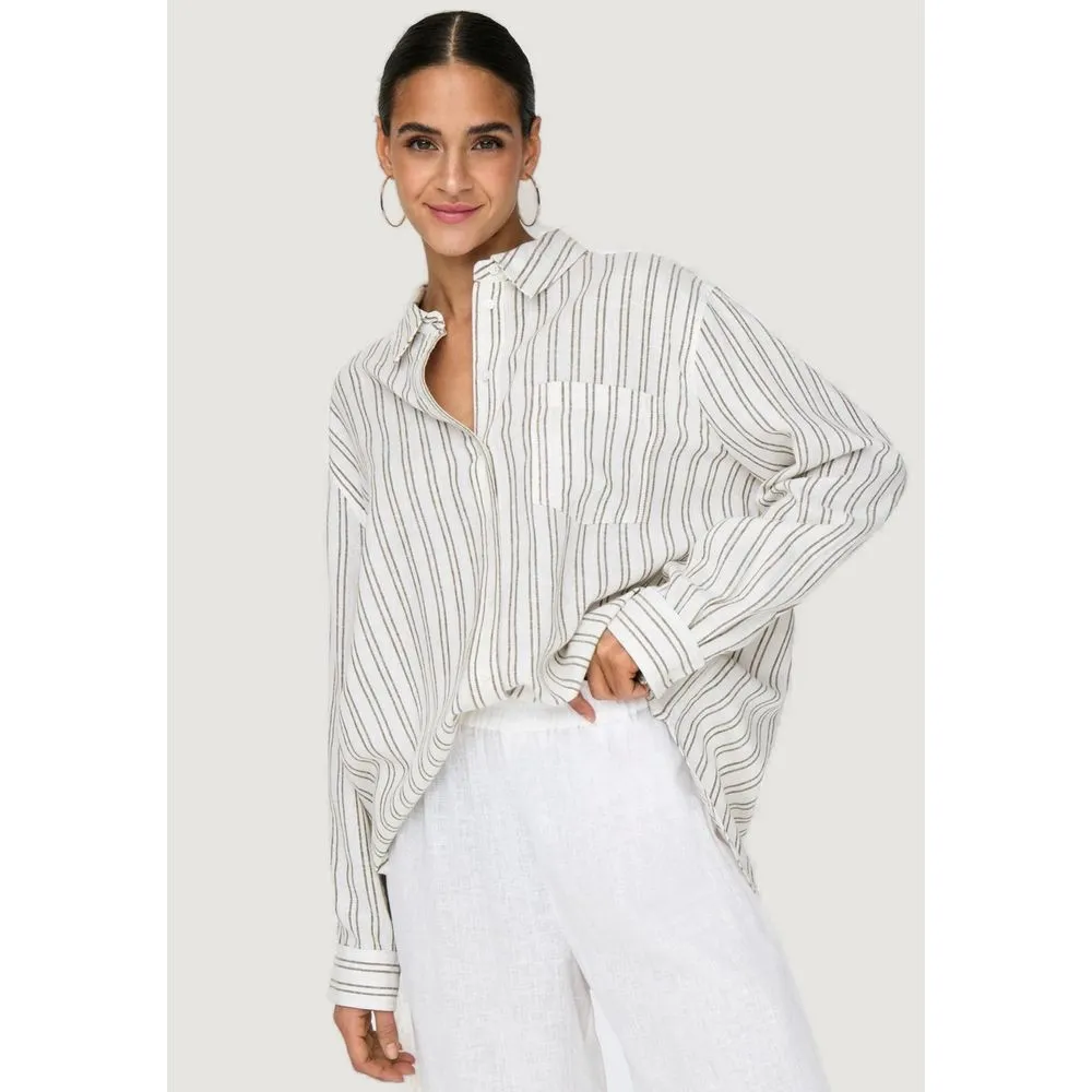 Only Women's Beige Viscose Shirt
