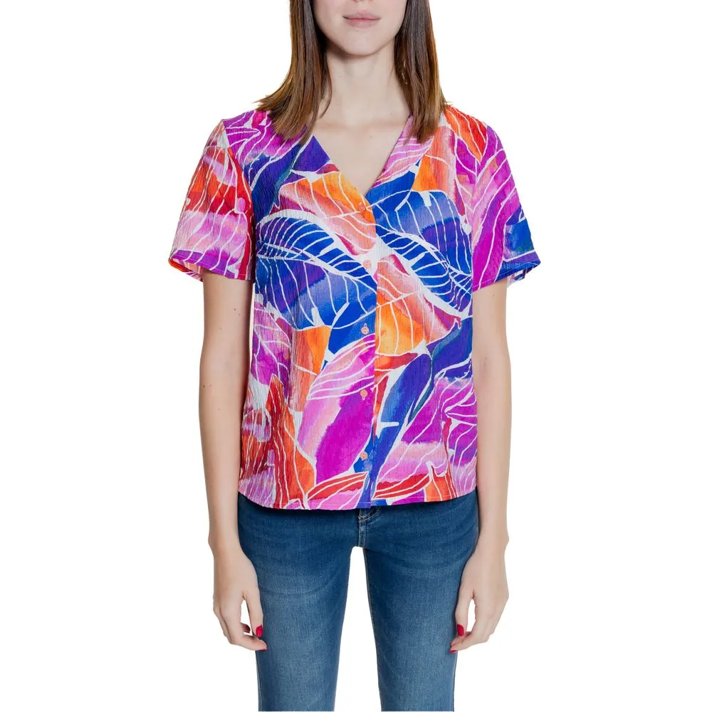 Vila Clothes Women's Multicolor Viscose Shirt