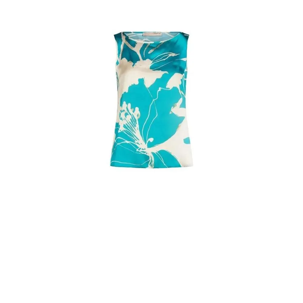 Rinascimento Women's Turquoise Polyester Shirt