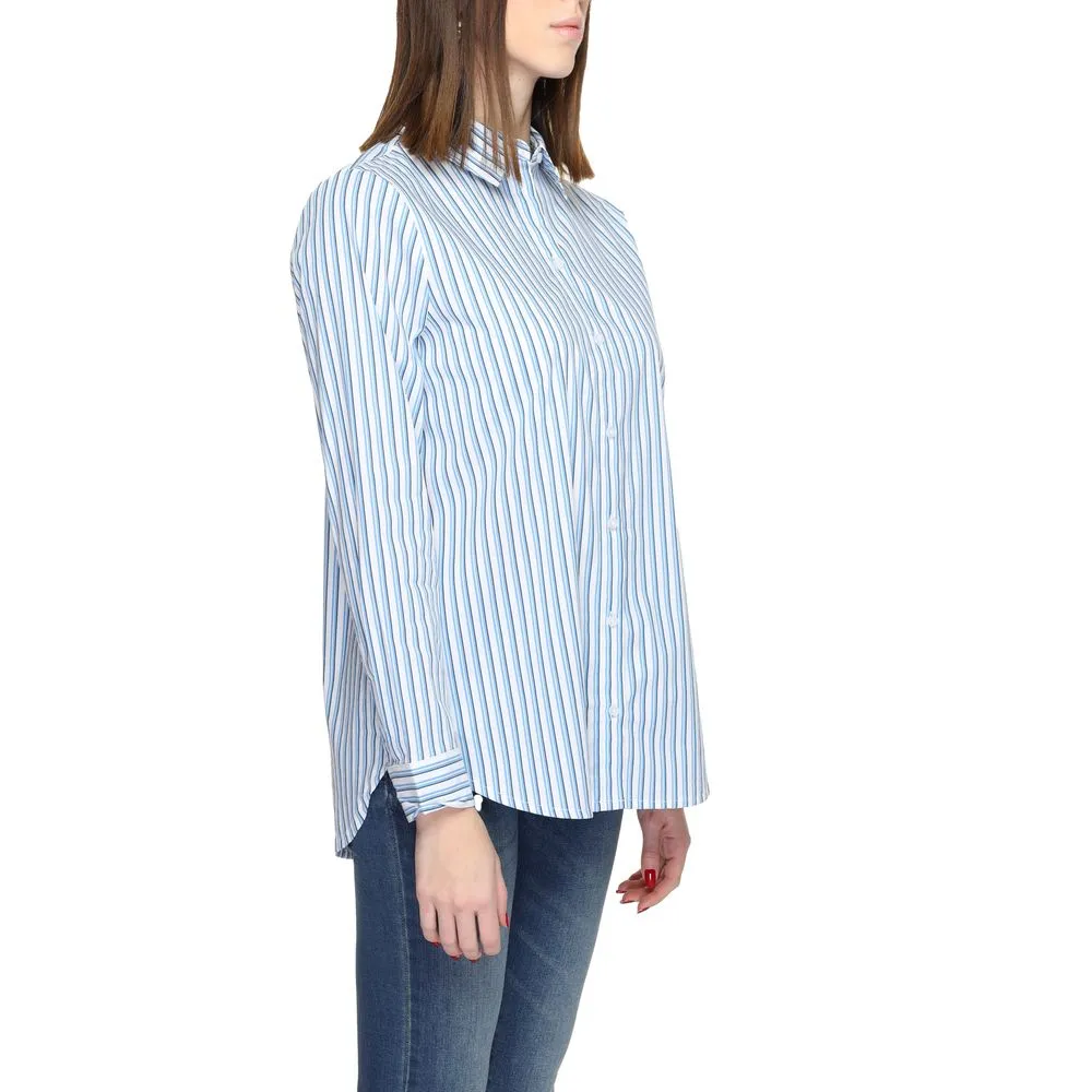 Street One Women's Blue Cotton Sweater