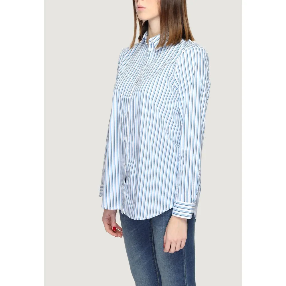 Street One Women's Blue Cotton Sweater
