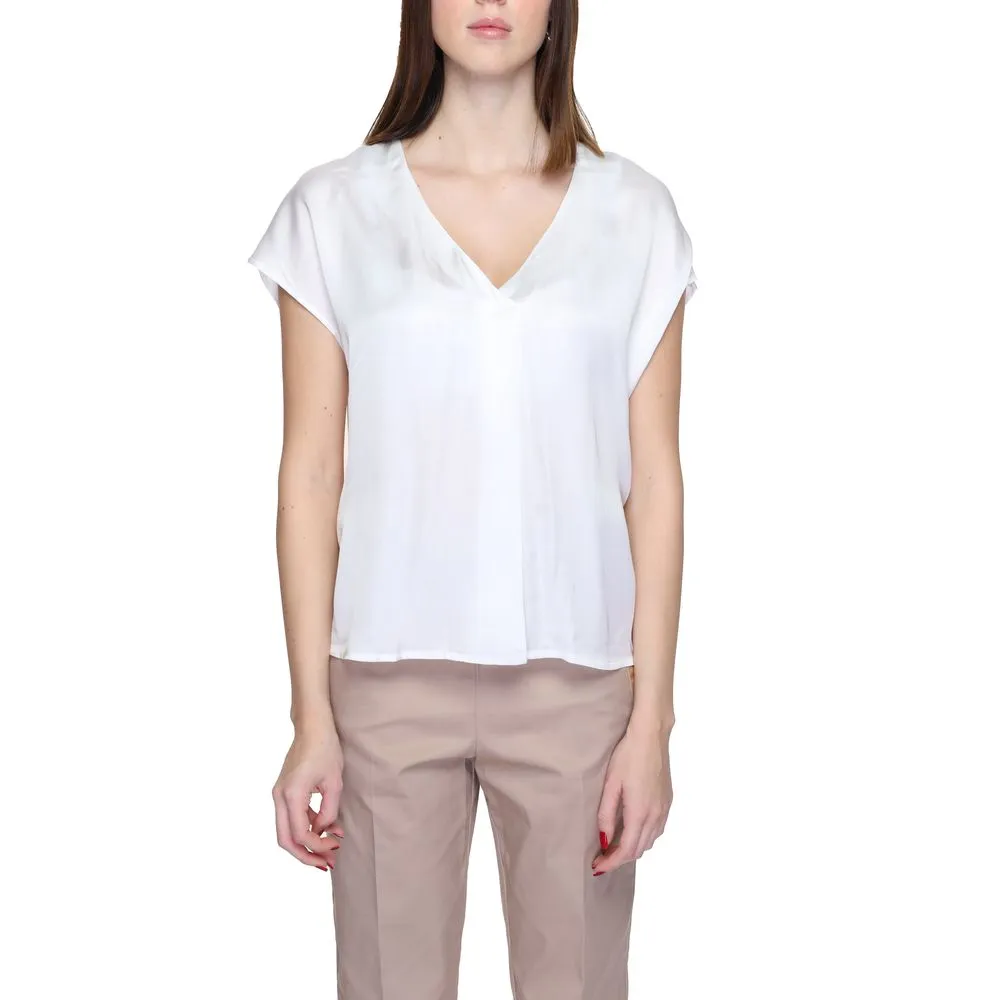 Rinascimento Women's White Viscose Shirt