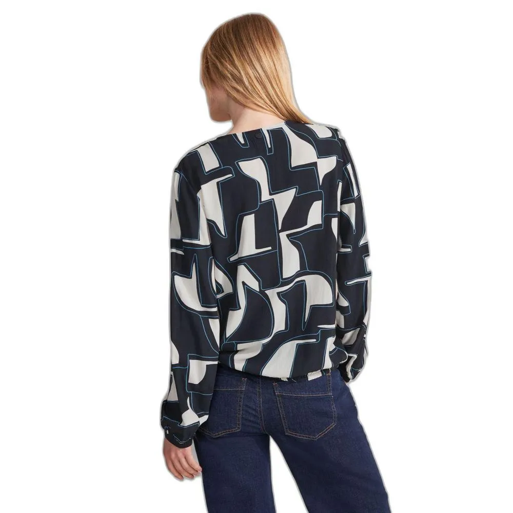 Street One Women's Blue Viscose Shirt