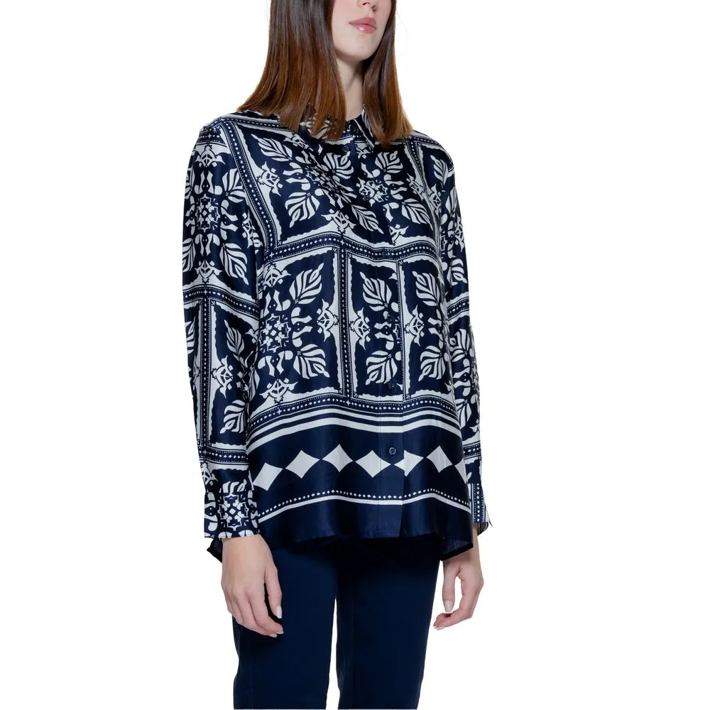 Street One Women's Blue Viscose Sweater
