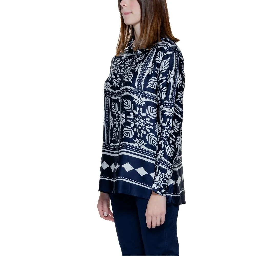 Street One Women's Blue Viscose Sweater