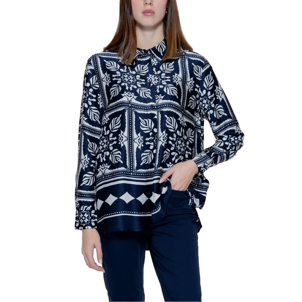 Street One Women's Blue Viscose Sweater