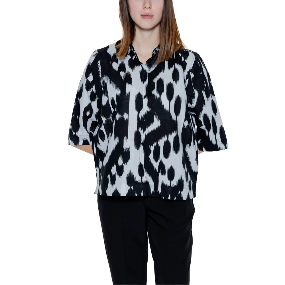 Street One Women's Black Linen Shirt