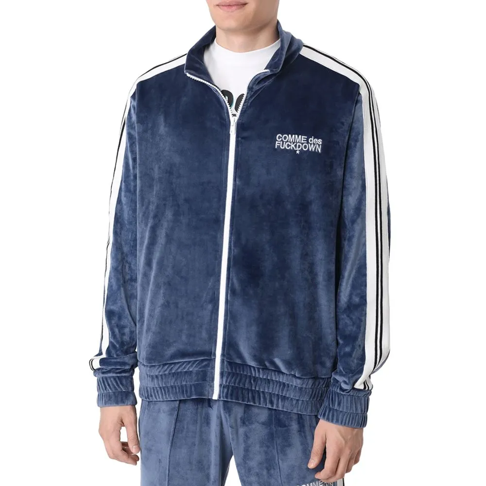 Comme Des Fuckdown Men's Blue Cotton Sweater