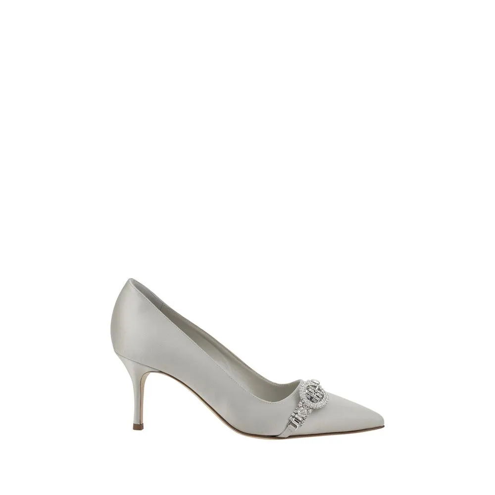 Manolo Blahnik Women's Asapump Satin Pumps